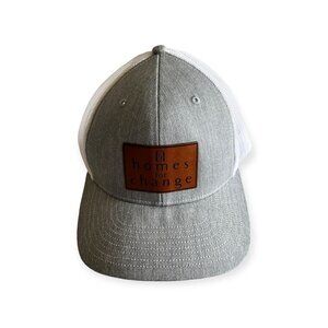 Chambray & White Richardson Leather Logo Trucker Hat
